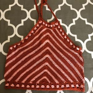 Knitted halter top